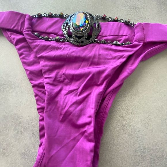 Beach Bunny Bikini Bottom Purple - Picture 2 of 7